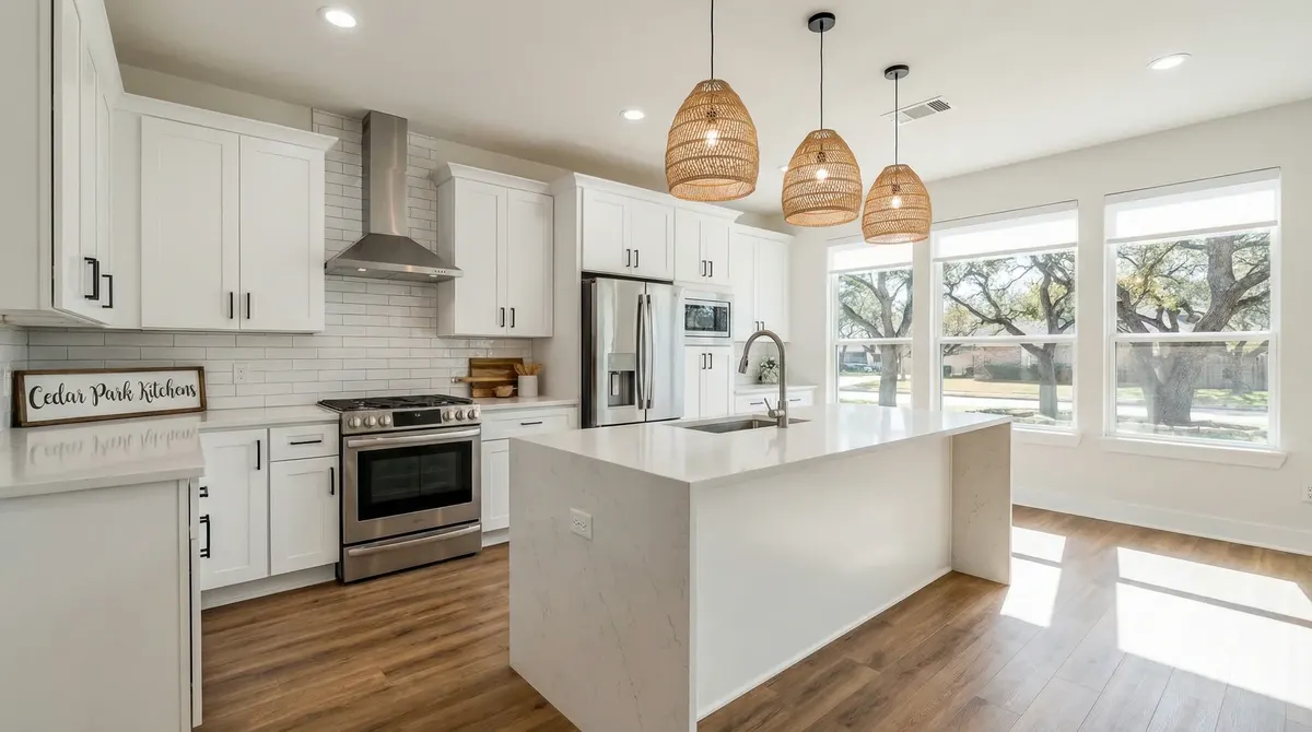 Modern kitchen remodeling project in Cedar Park Texas